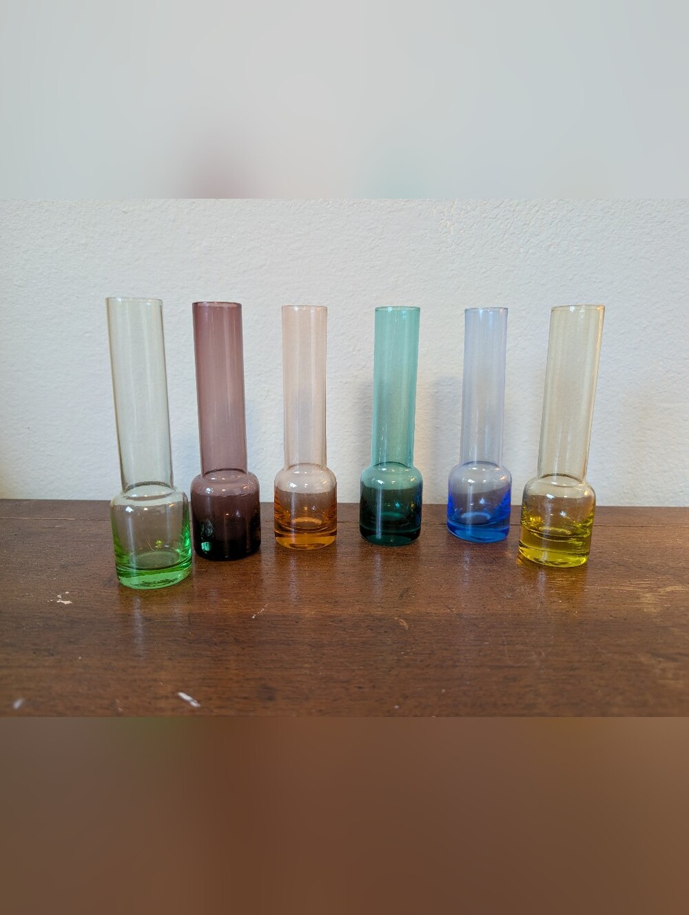 Set Of Fun Vintage Tube Shot Glasses